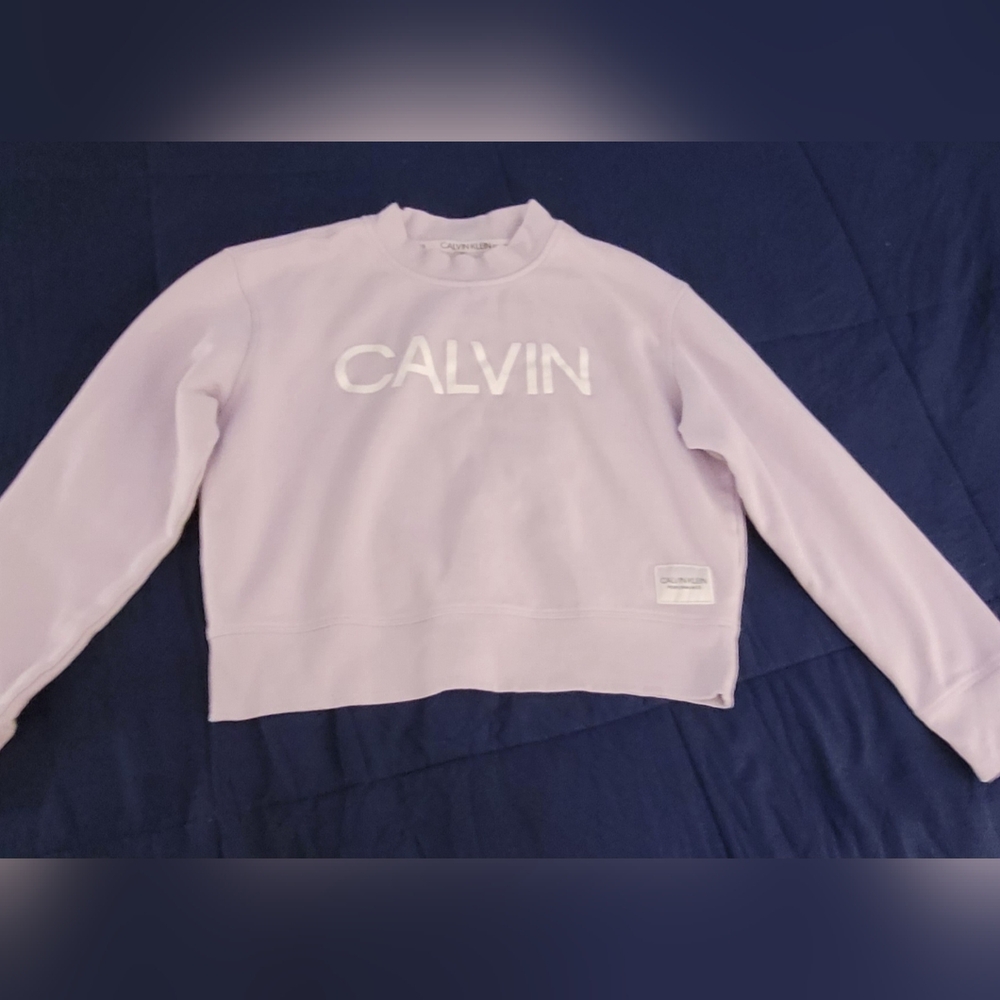 CALVIN KLEIN Performance crew neck, light purple